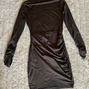 Elegant Black Long Sleeve Dress